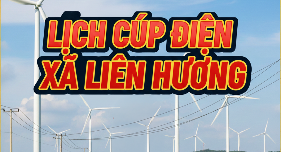 Lịch cúp điện xã Liên Hương