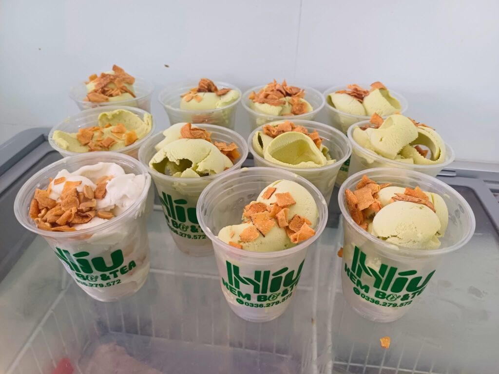 quán kem tại liên hương