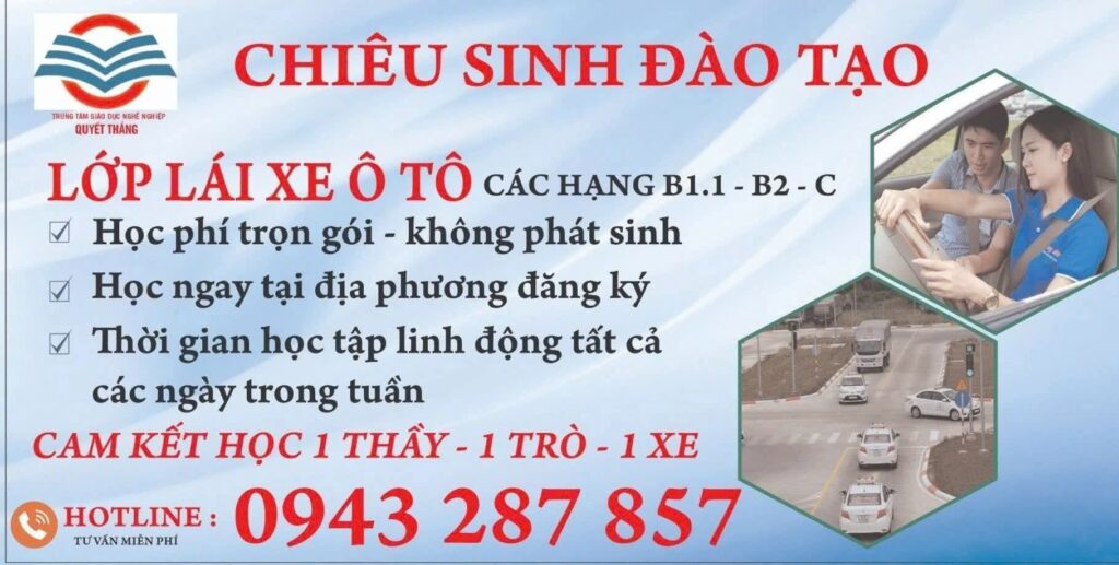 trung tâm đào tạo lái xe liên hương