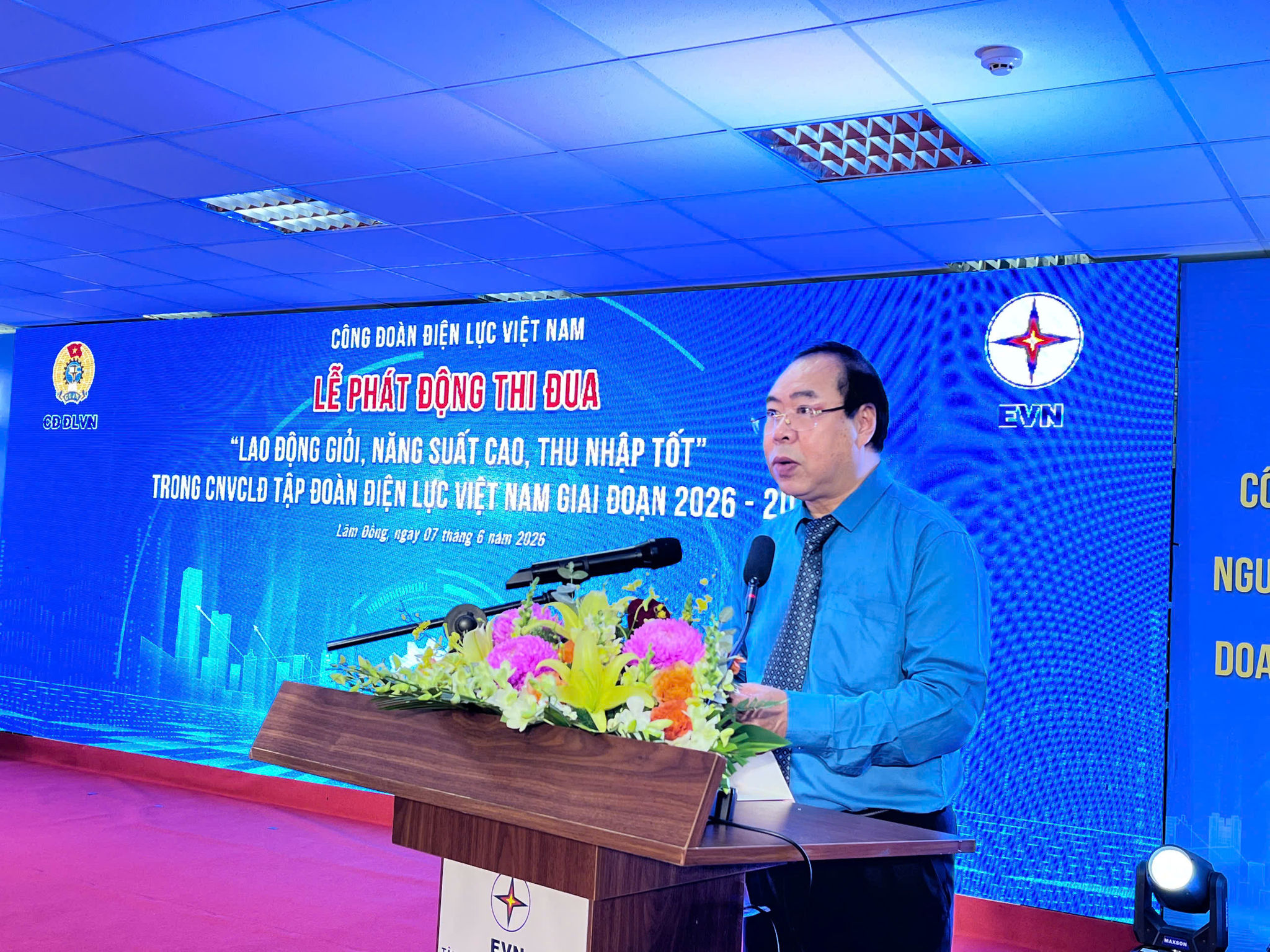 Ông Đỗ Đức Hùng phát biểu tại lễ phát động