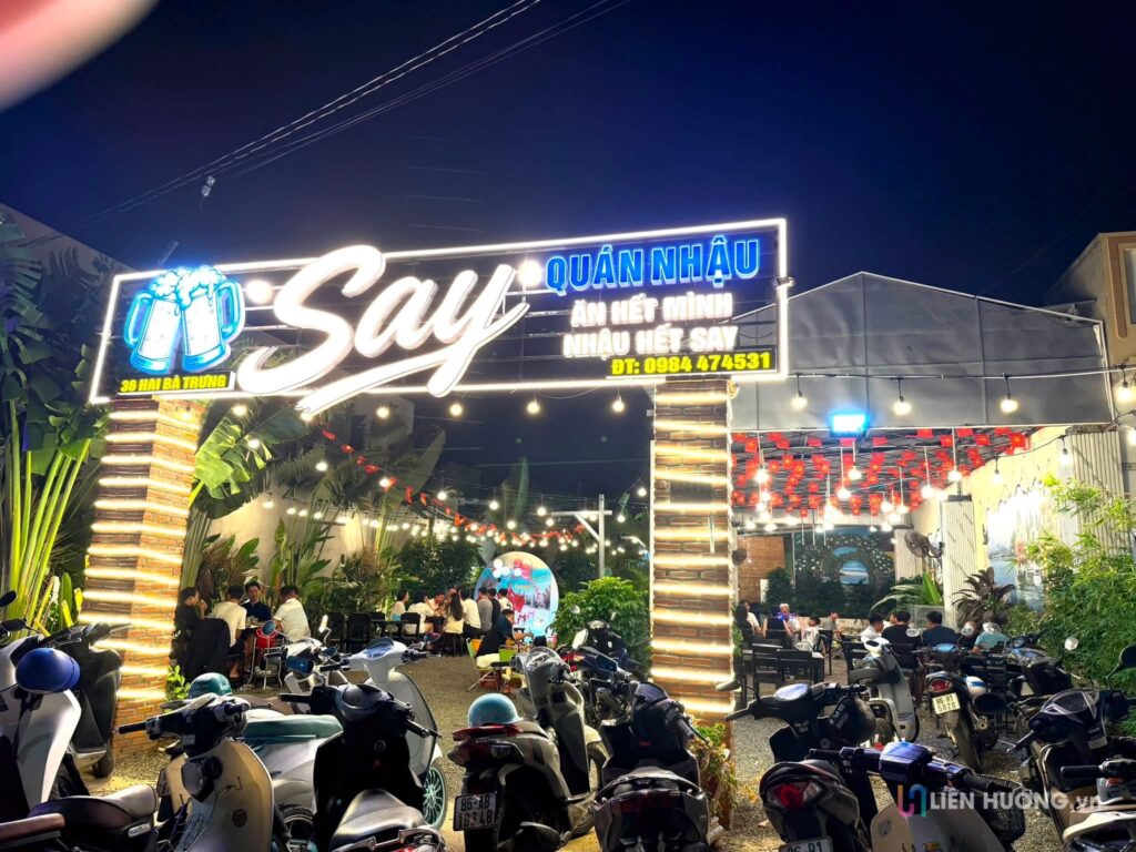 Say Quán – Quán nhậu mới mở có nhạc DJ tại Xã Liên Hương
